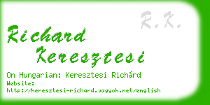 richard keresztesi business card